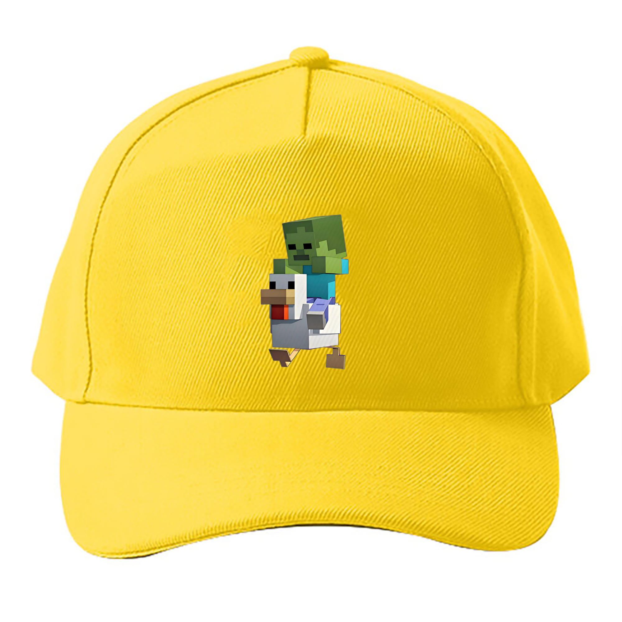 （画像用） マインクラフト ブロックの世界 Minecraft MC Block world ベースボールキャップ 綿100％ 男女兼用 帽子 スポーツ